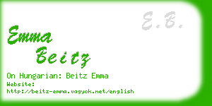 emma beitz business card